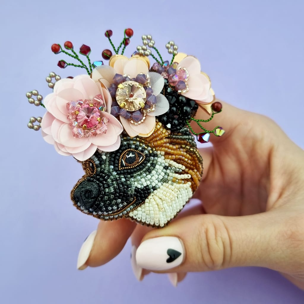 Brooch front — example 3